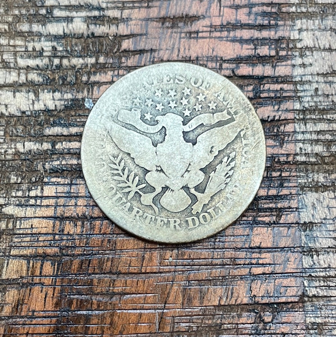 1907 25C US Barber Quarter