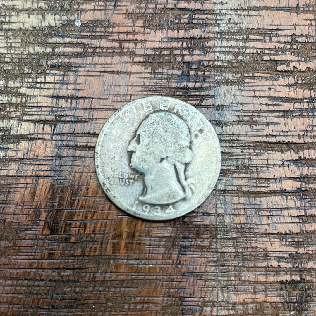 1934 25c US Washington Quarter