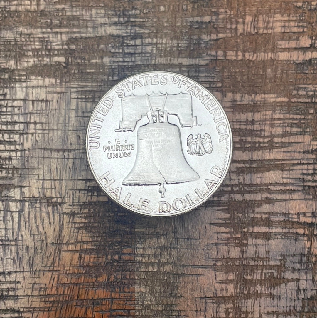1956 50C US Franklin Half Dollar Proof Type II