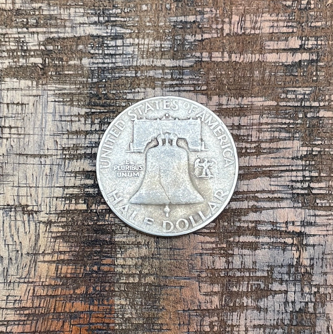 1954-D 50C US Franklin Half Dollar