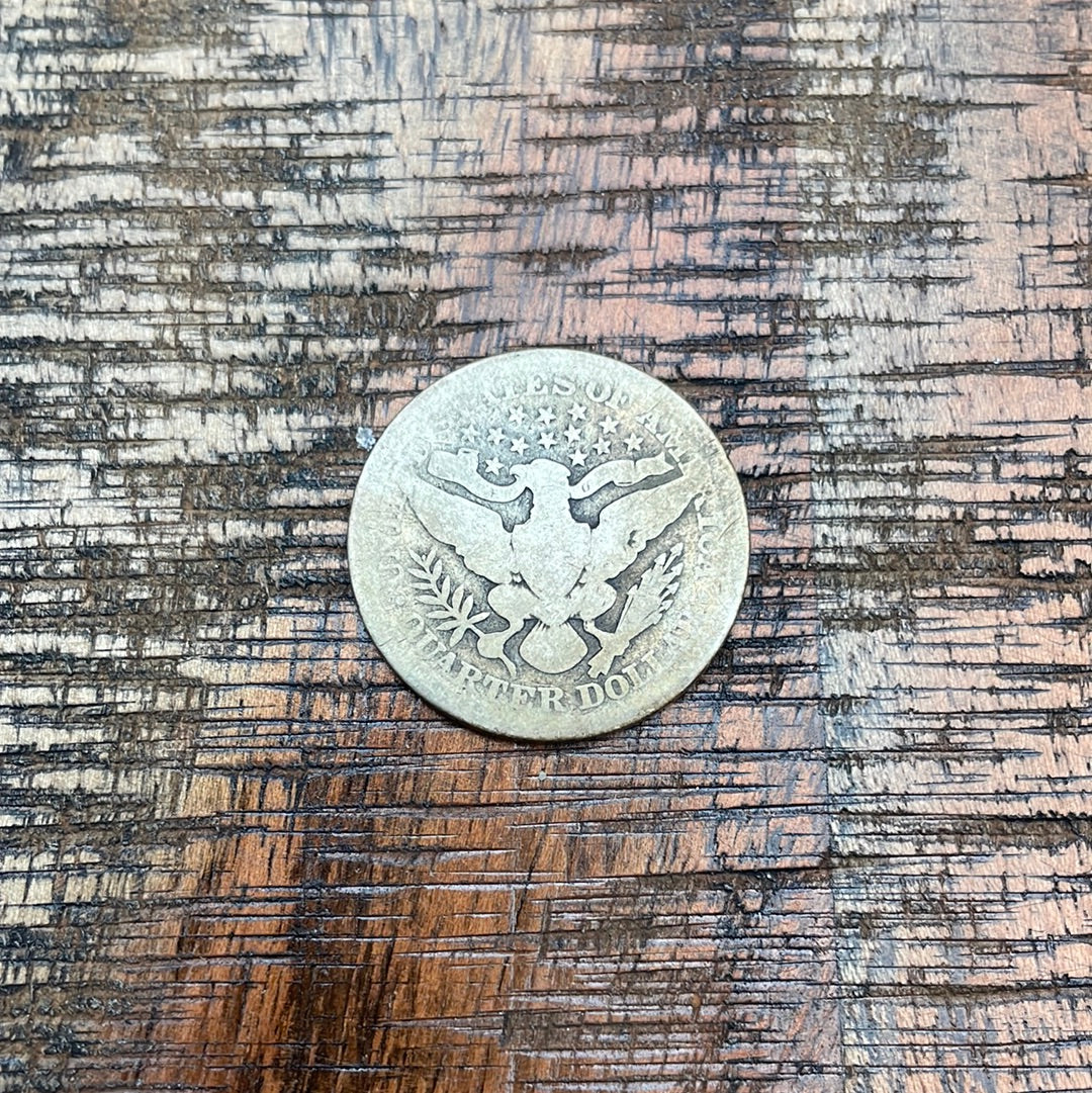 1907 25C US Barber Quarter
