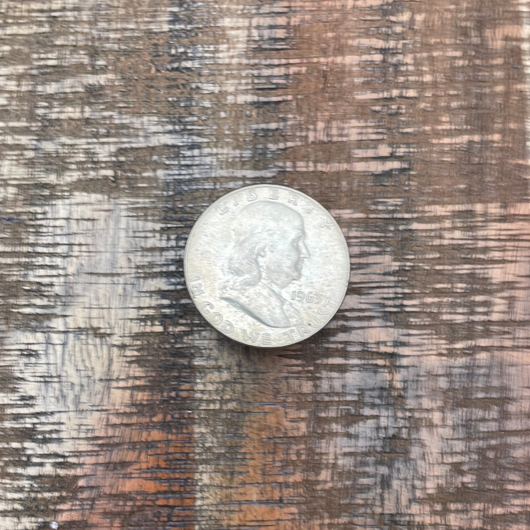 1963-D 50C US Franklin Half Dollar