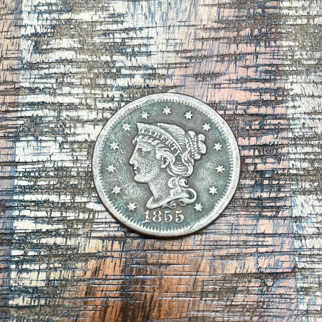 1855 1C Large Cent