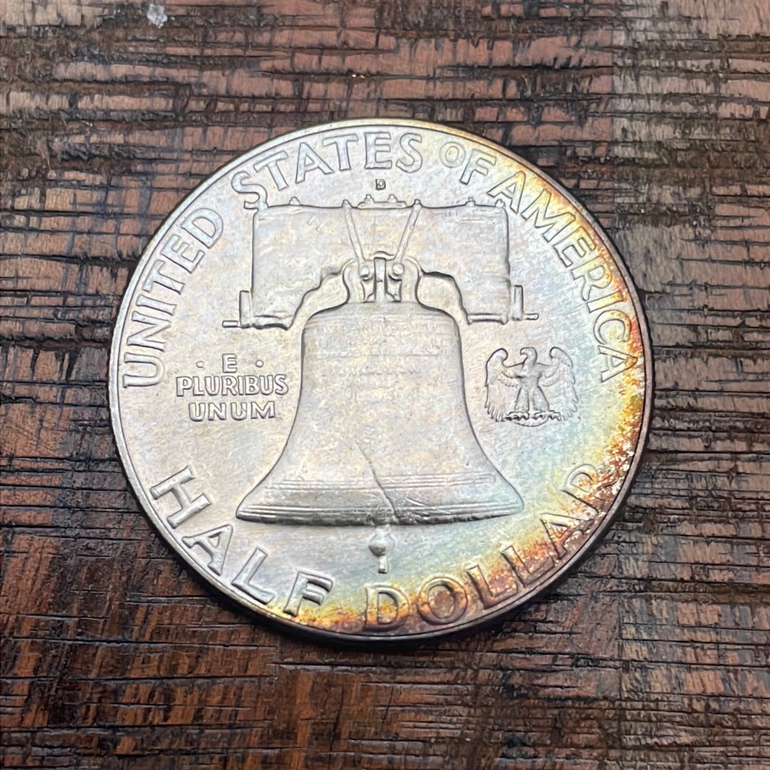 1962-D 50C US Franklin Half Dollar~FBL
