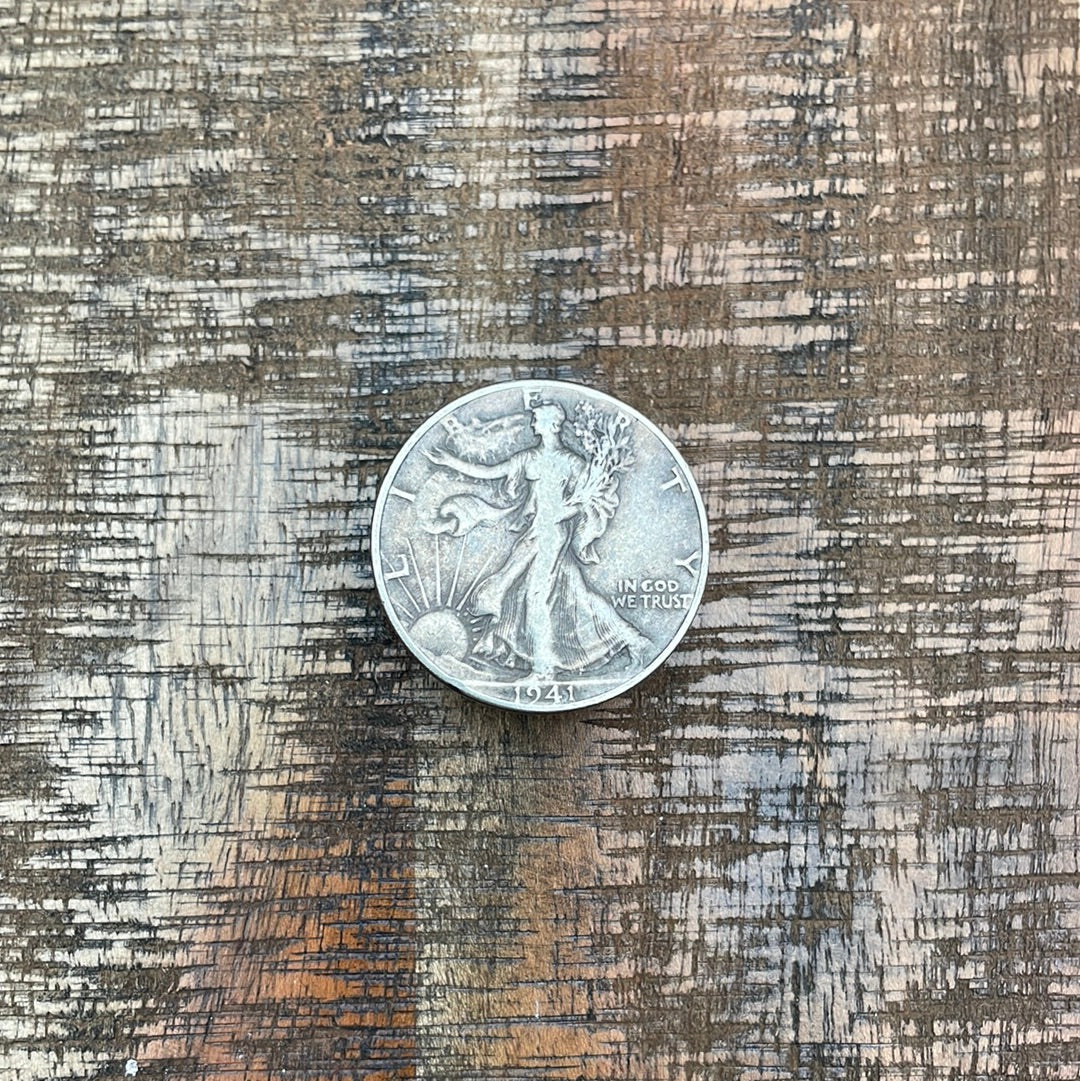 1941 50C US Walking Liberty Half Dollar
