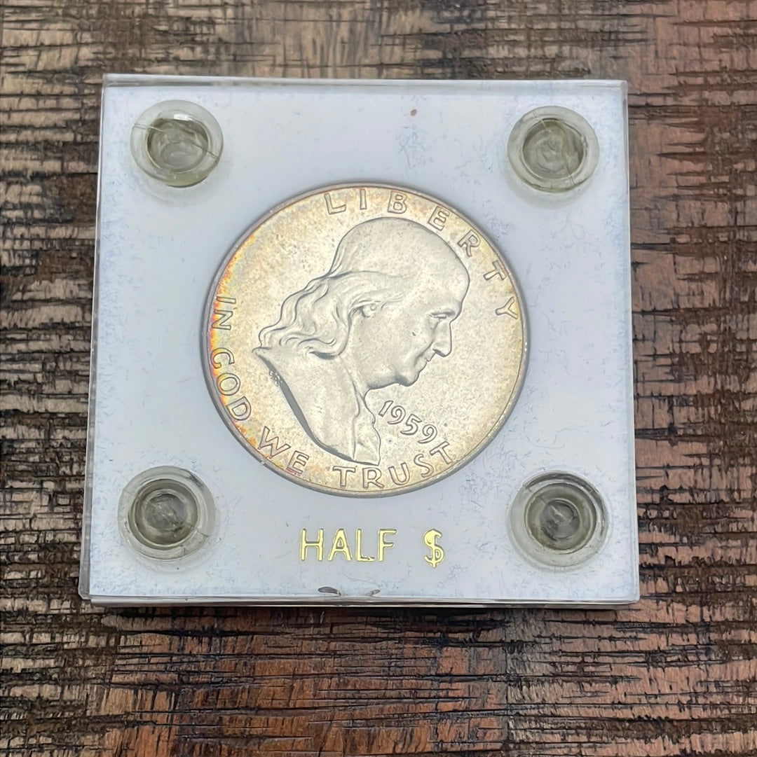 1959 50C US Proof Franklin Half Dollar