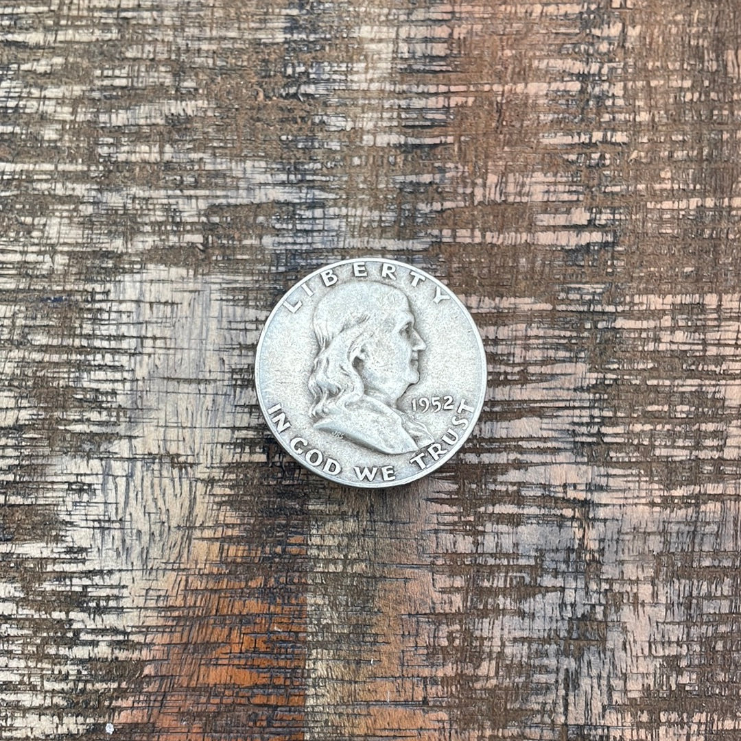1952-D 50C US Franklin Half Dollar