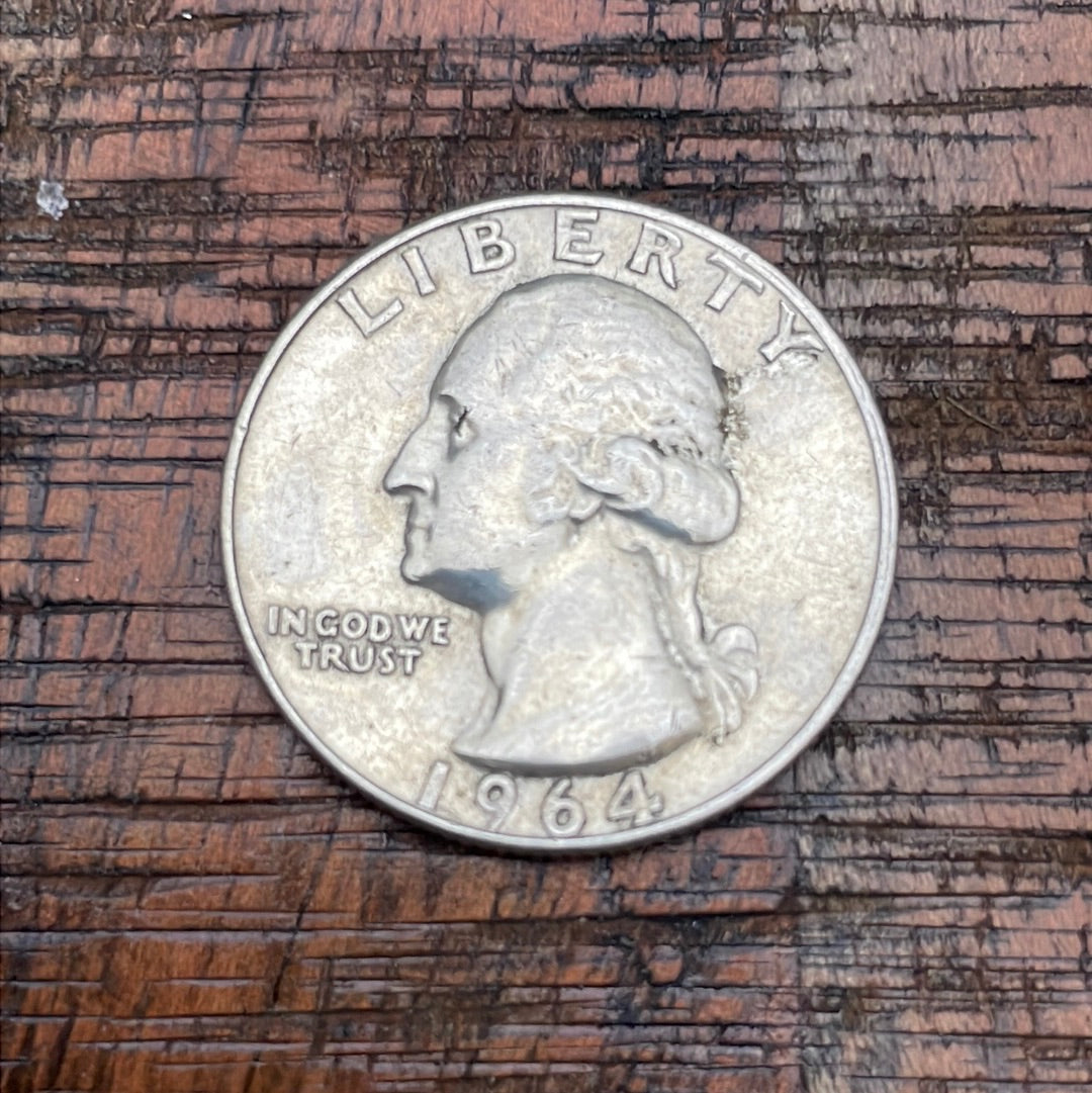 1964 25c US Washington Quarter