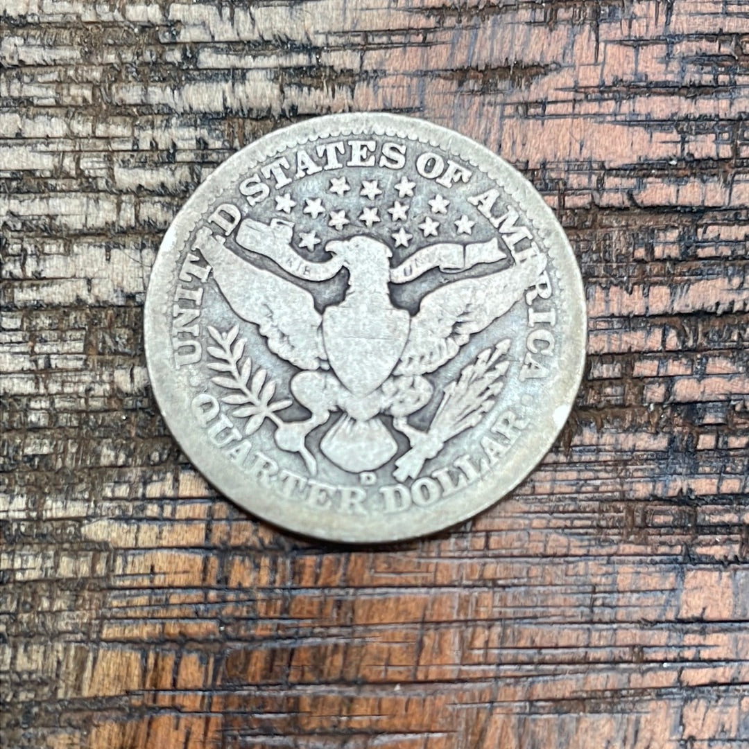 1916-D 25C US Barber Quarter