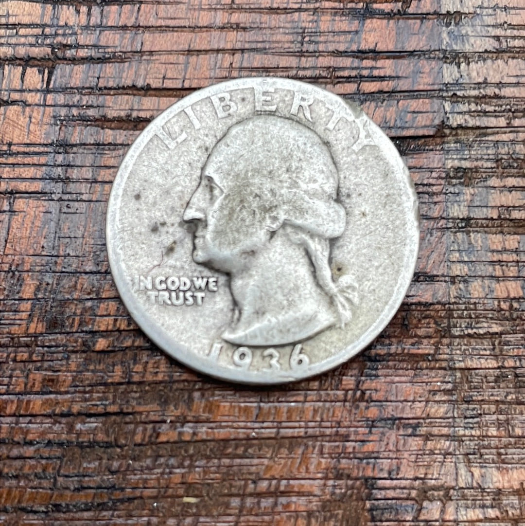 1936 25c US Washington Quarter