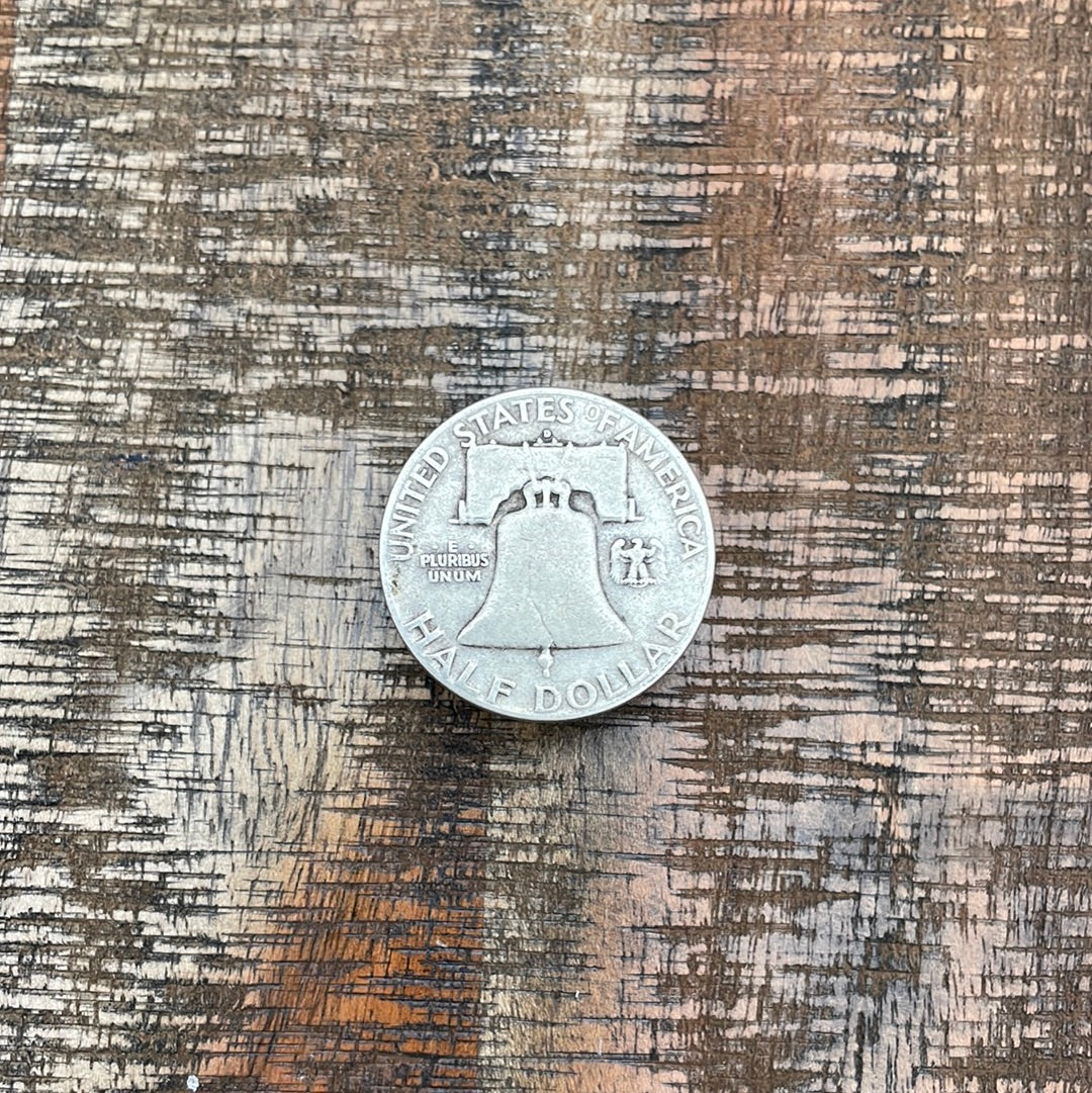 1950-D 50C US Franklin Half Dollar