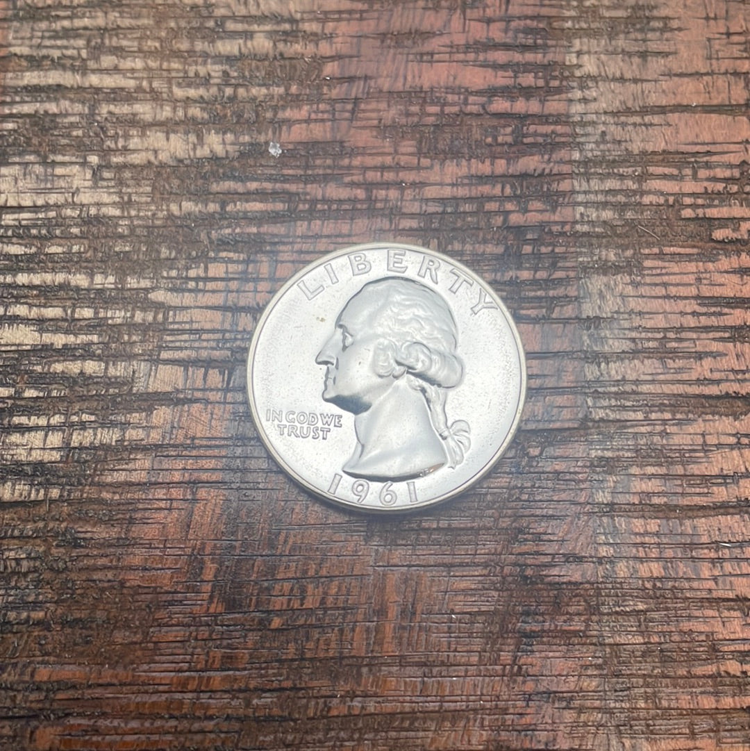 1961 25c US Proof Washington Quarter