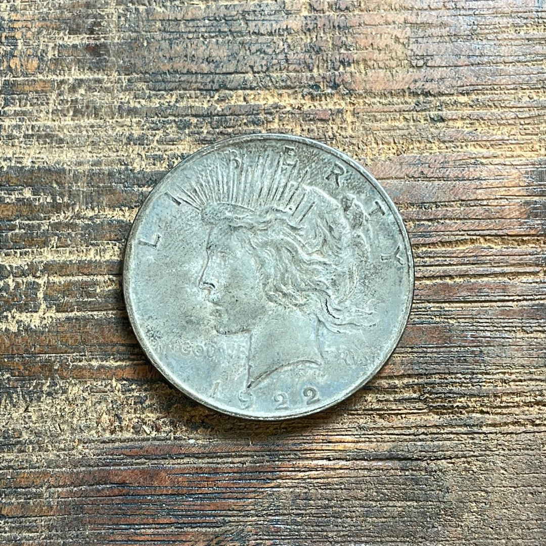 1922-D $1 US Silver Peace Dollar