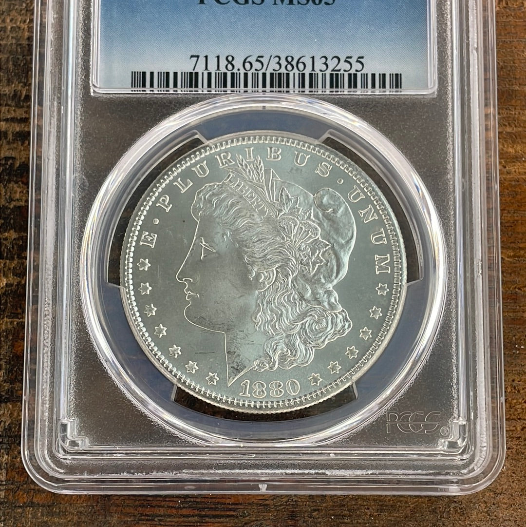 1880-S $1 US Morgan Silver Dollar PCGS MS65