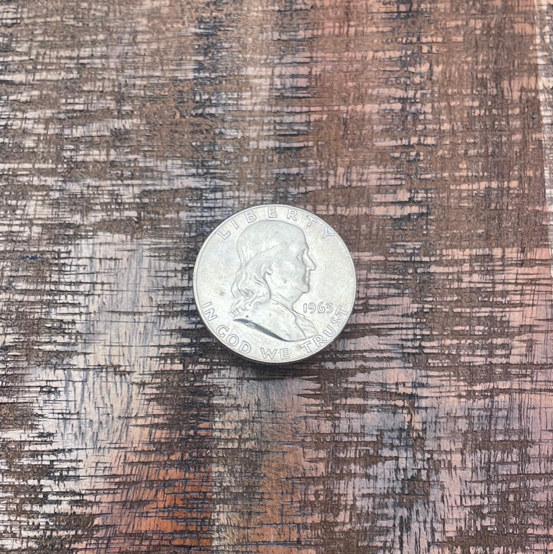 1963-D 50C US Franklin Half Dollar
