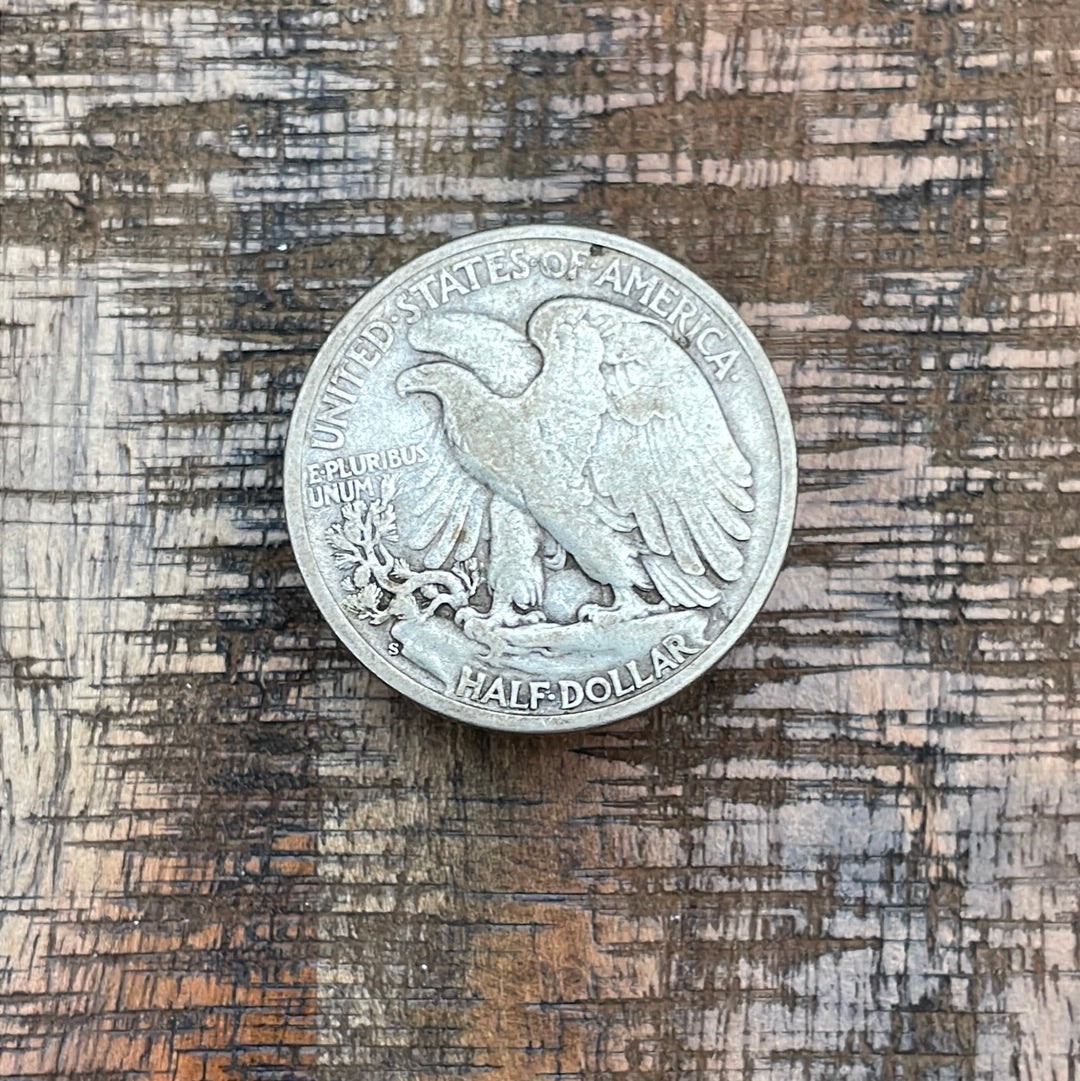 1943-S 50C US Walking Liberty Half Dollar
