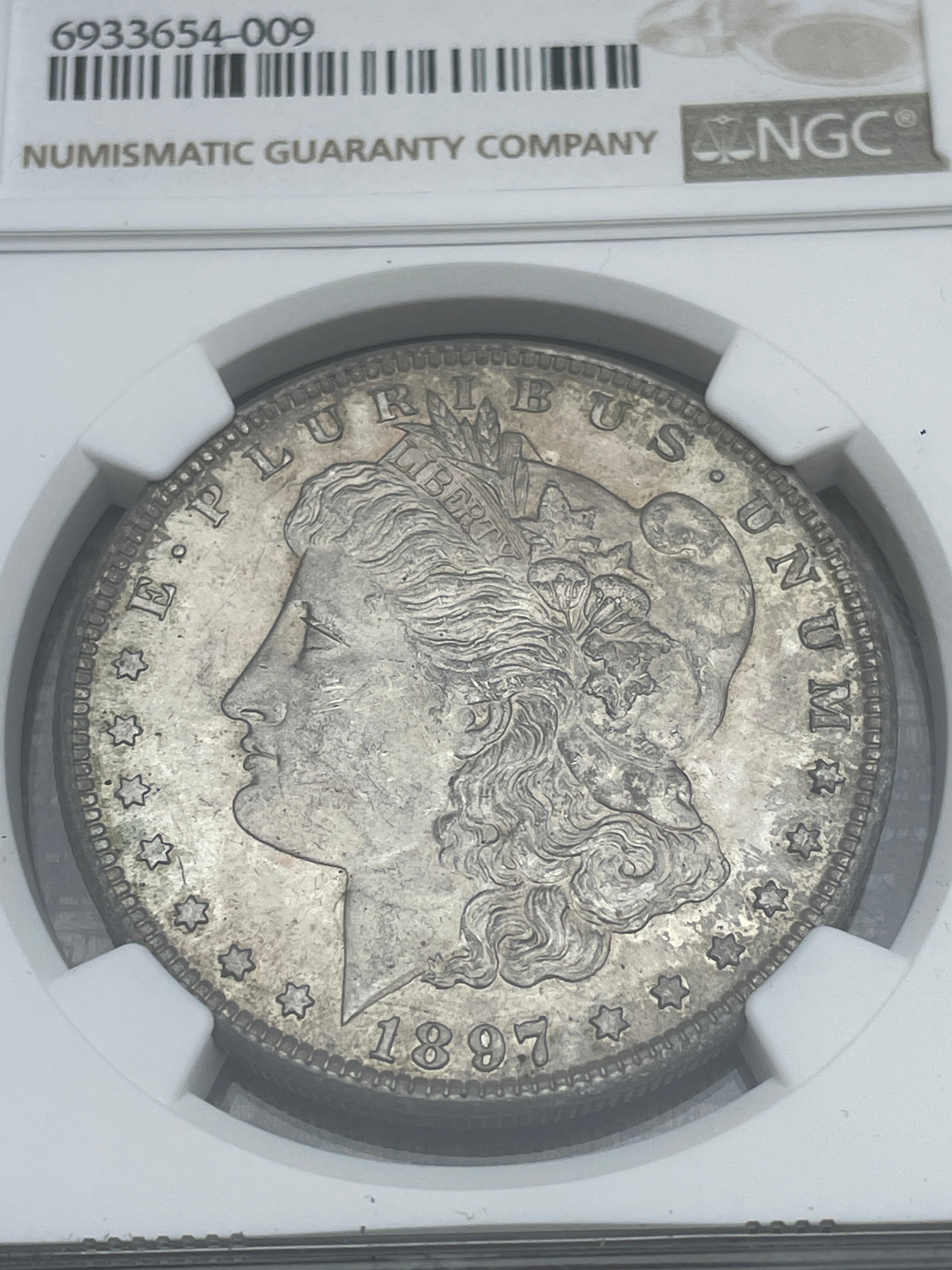 1897-S $1 US Silver Morgan Dollar NGC MS62