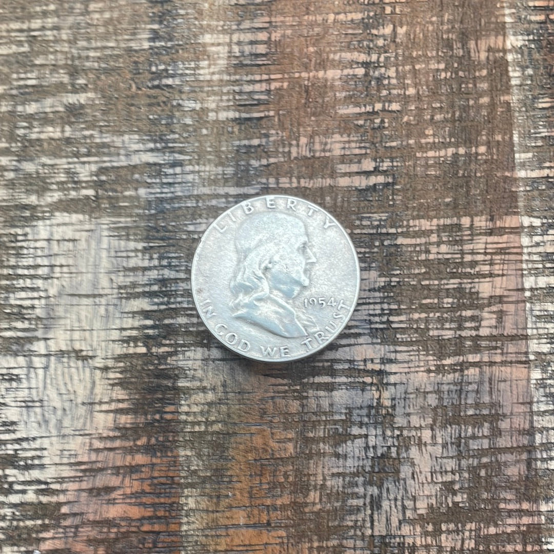 1954 50C US Franklin Half Dollar