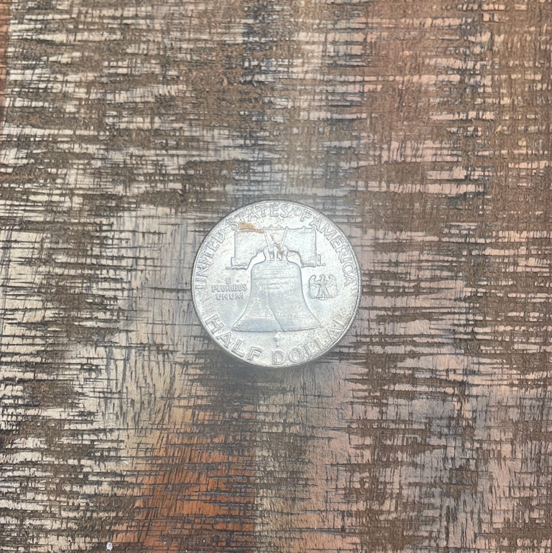 1963 50C US Franklin Half Dollar - Toned