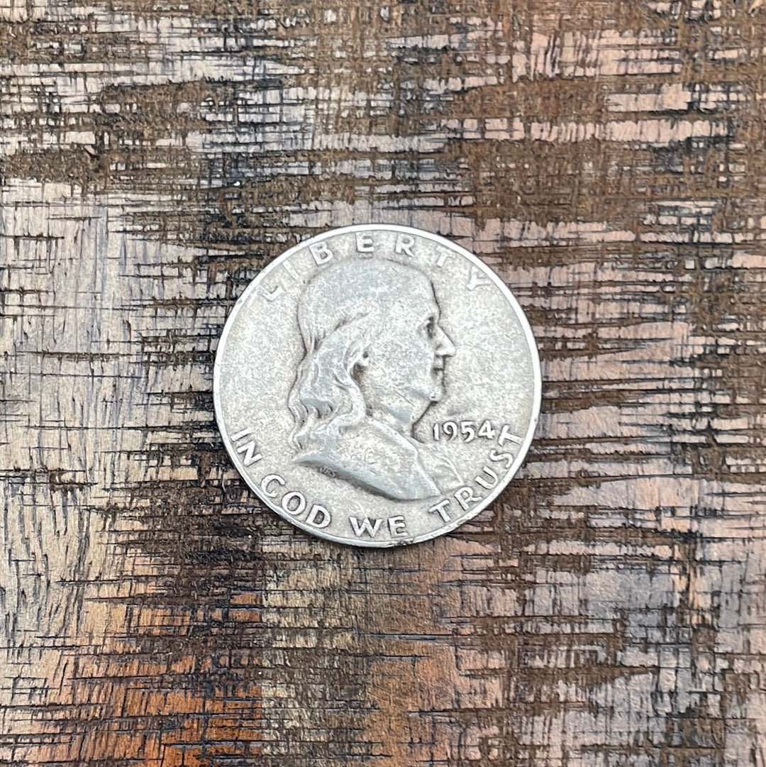 1954-D 50C US Franklin Half Dollar
