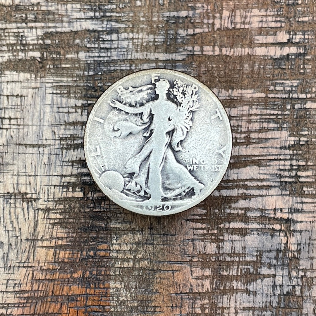 1920 50C US Walking Liberty Half Dollar