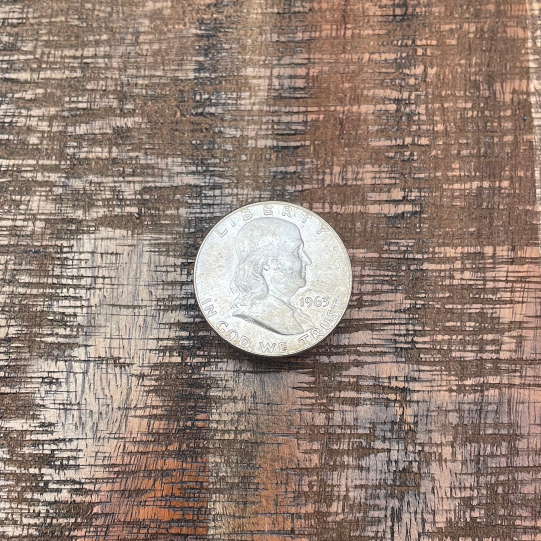 1963-D 50C US Franklin Half Dollar
