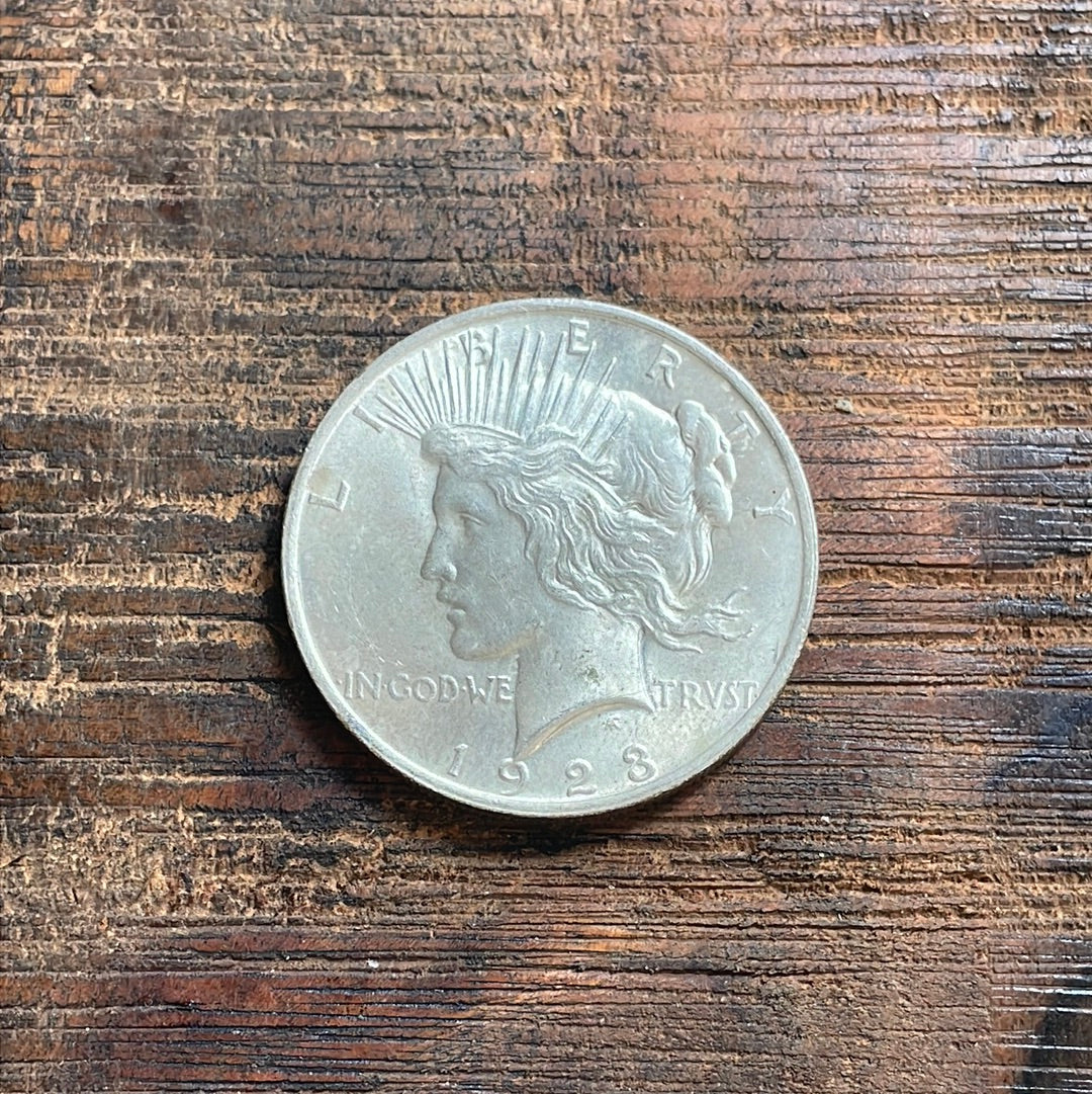 1923 $1 US Silver Peace Dollar