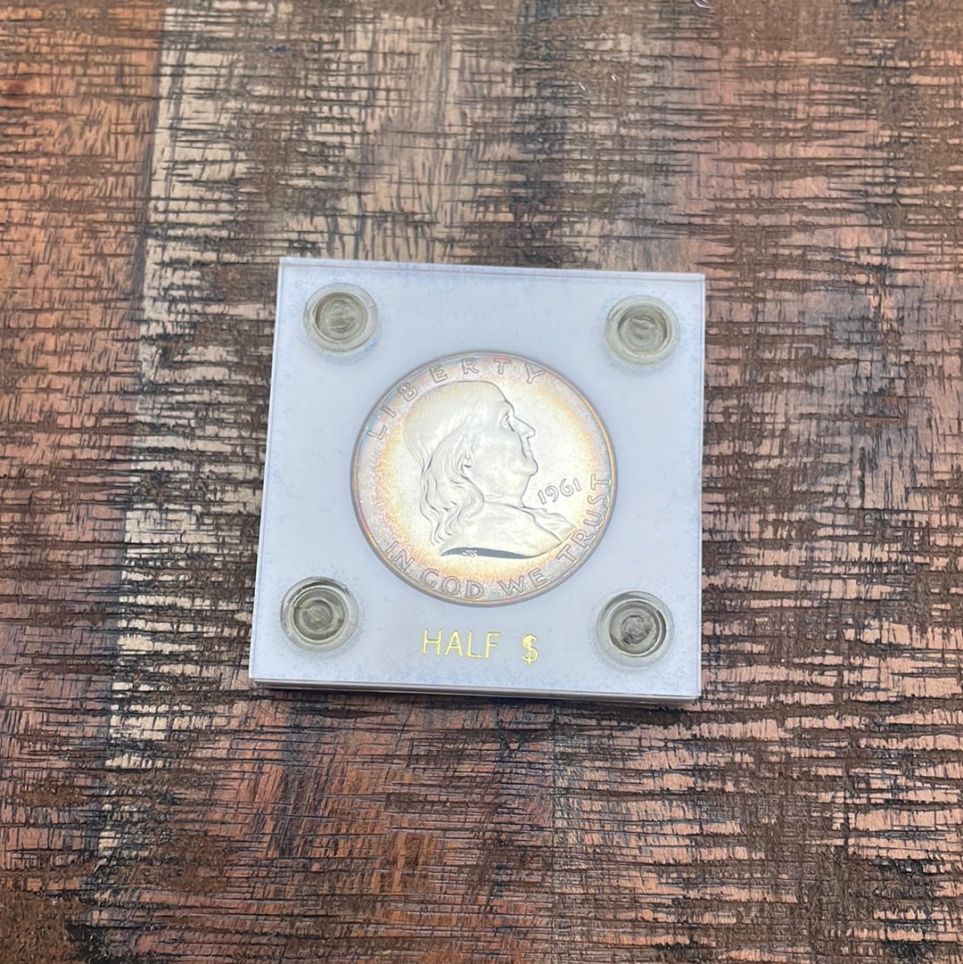 1961 50C US Proof Franklin Half Dollar