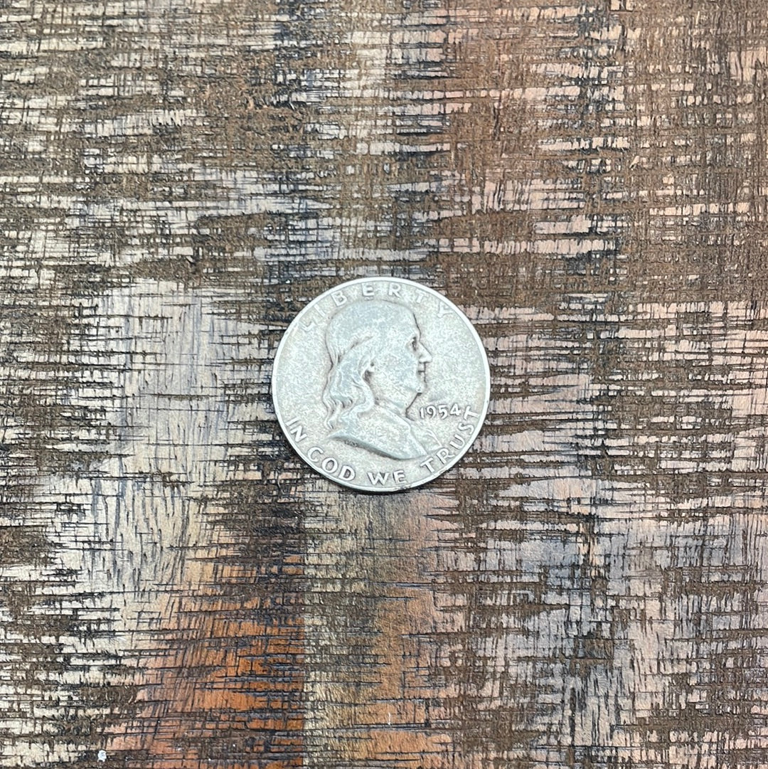 1954-D 50C US Franklin Half Dollar