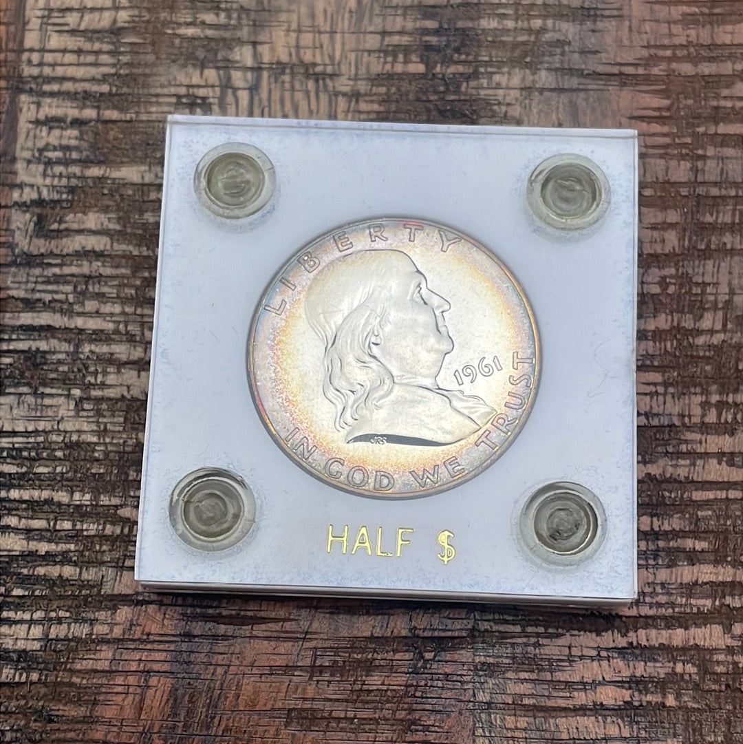 1961 50C US Proof Franklin Half Dollar