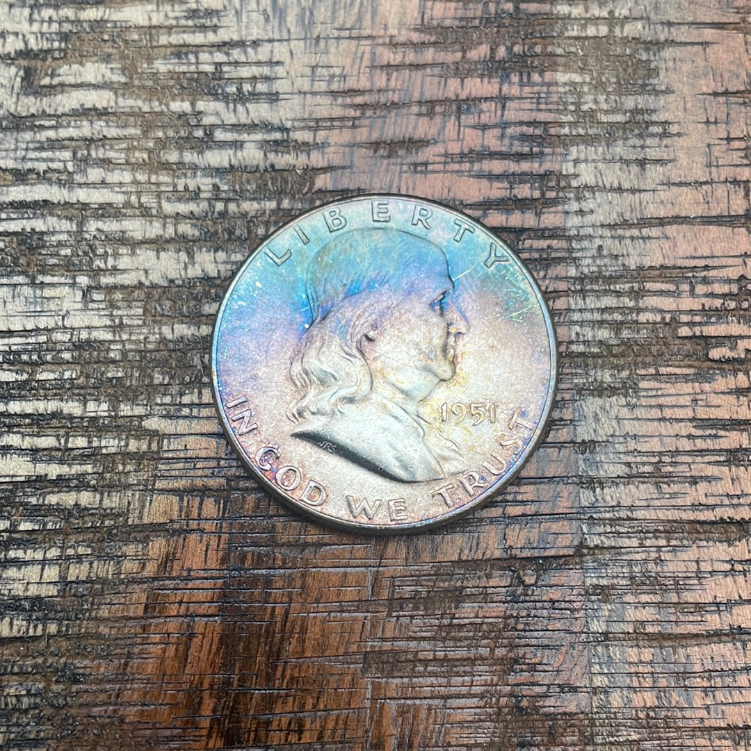 1951 50C US Franklin Half Dollar