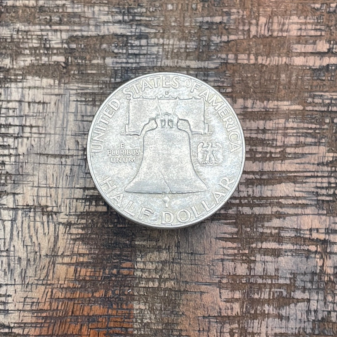 1961-D 50C US Franklin Half Dollar