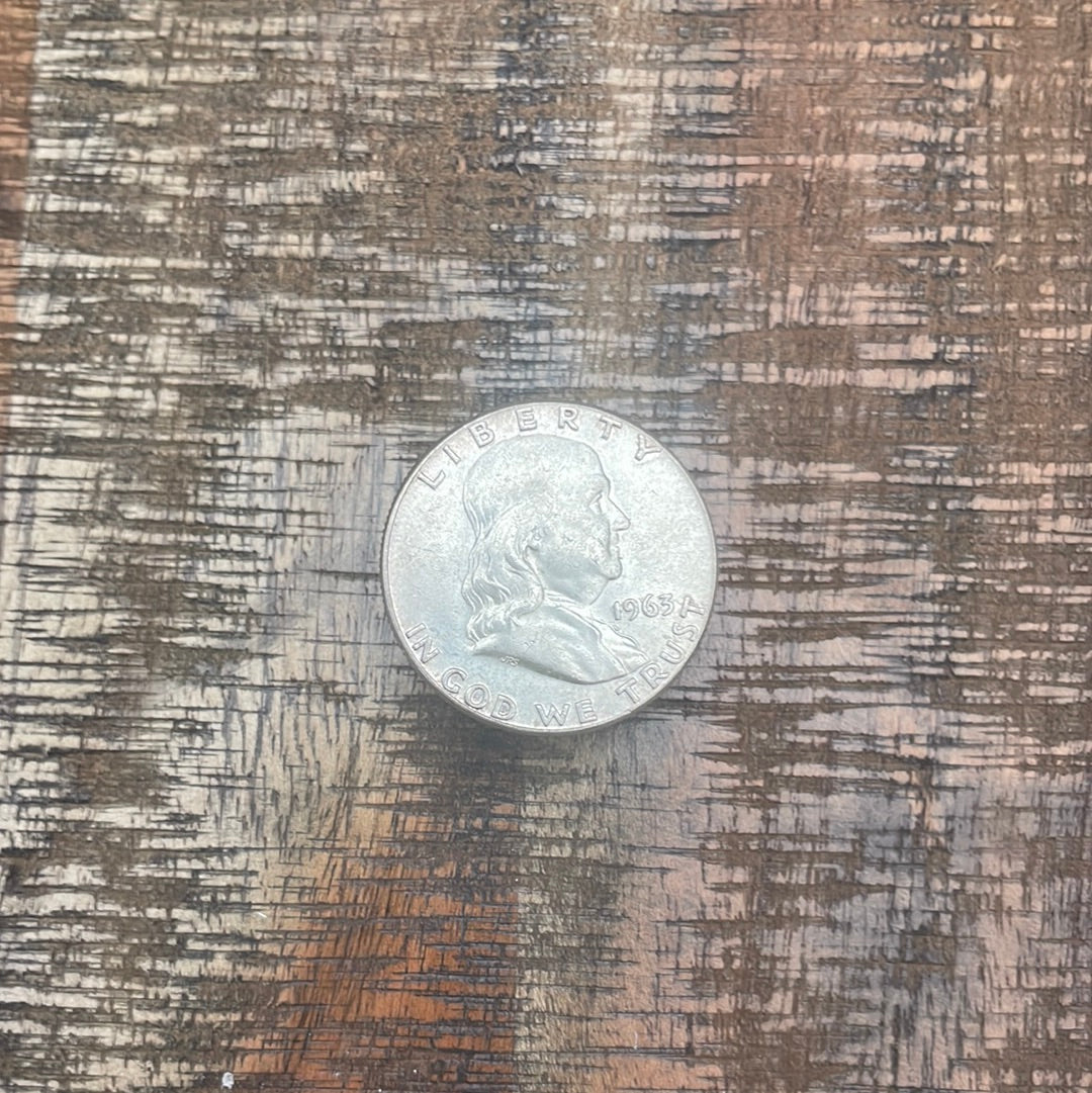 1963 50C US Franklin Half Dollar