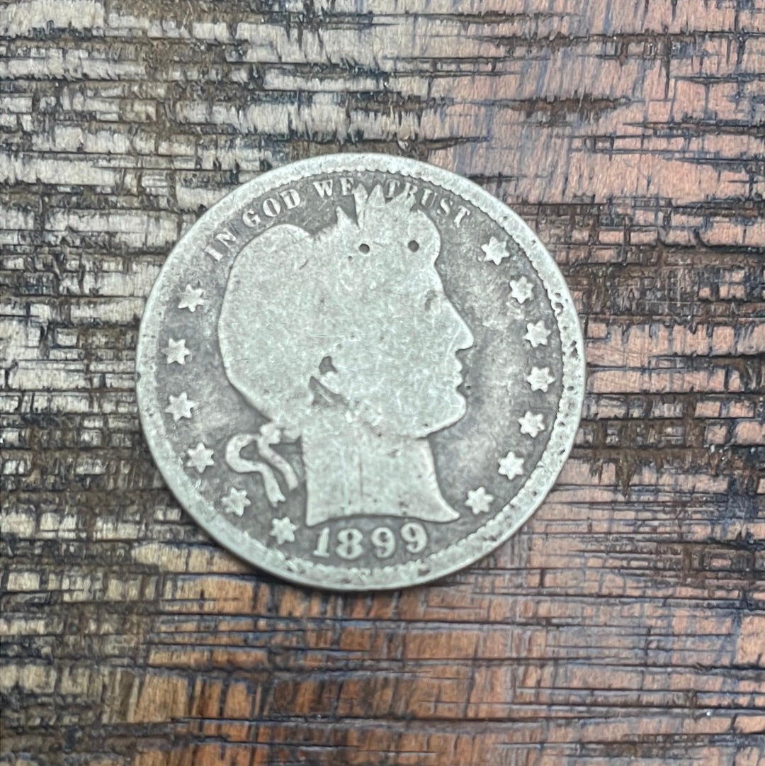 1899 25C US Barber Quarter