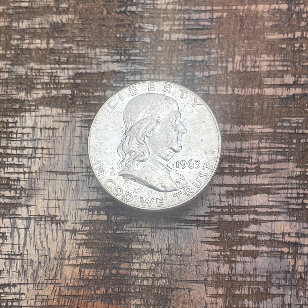 1963-D 50C US Franklin Half Dollar