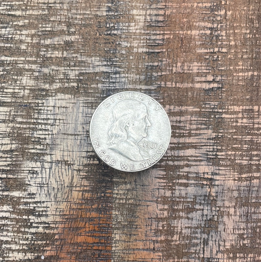 1961-D 50C US Franklin Half Dollar