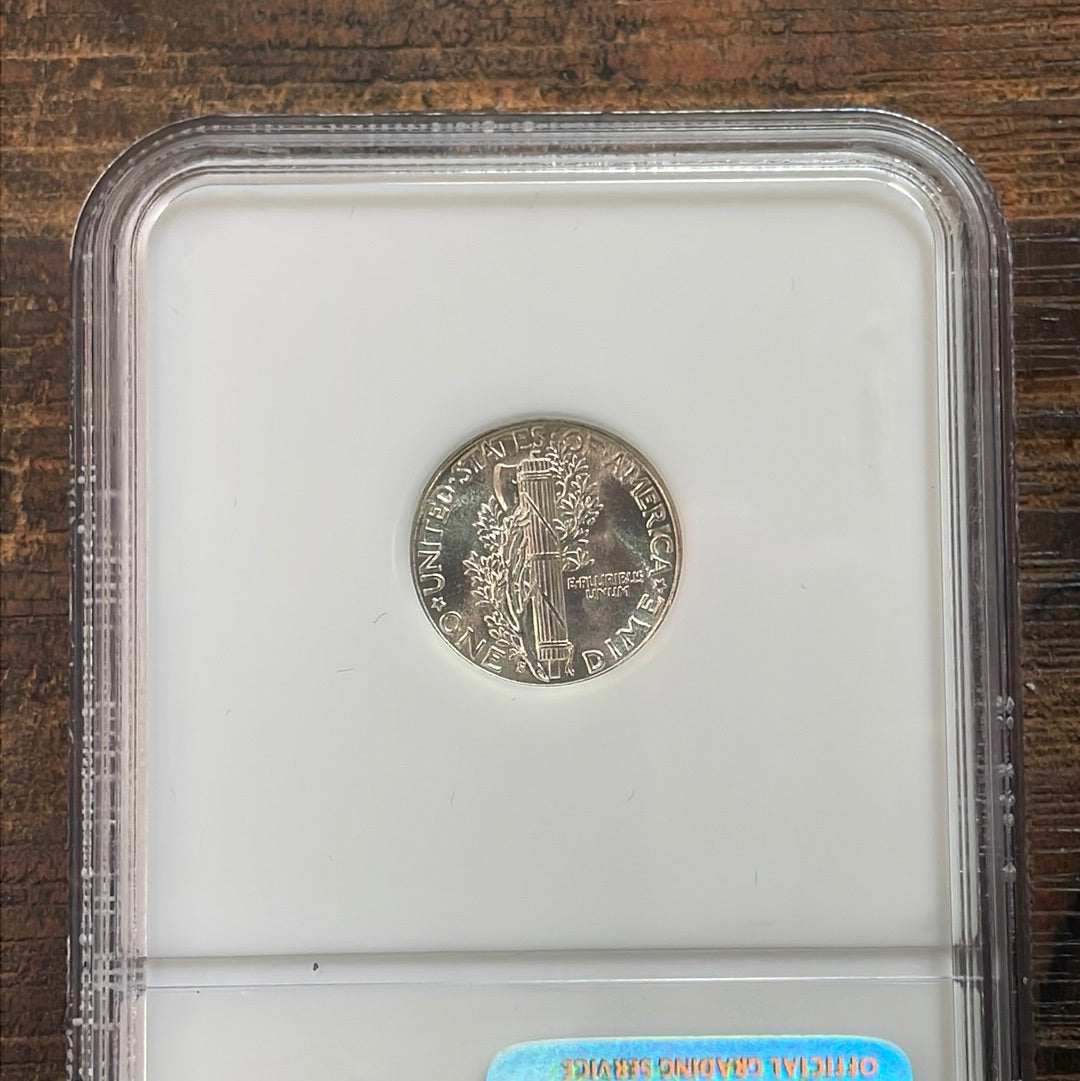 1944-S US 10c Mercury Dime NGC MS66