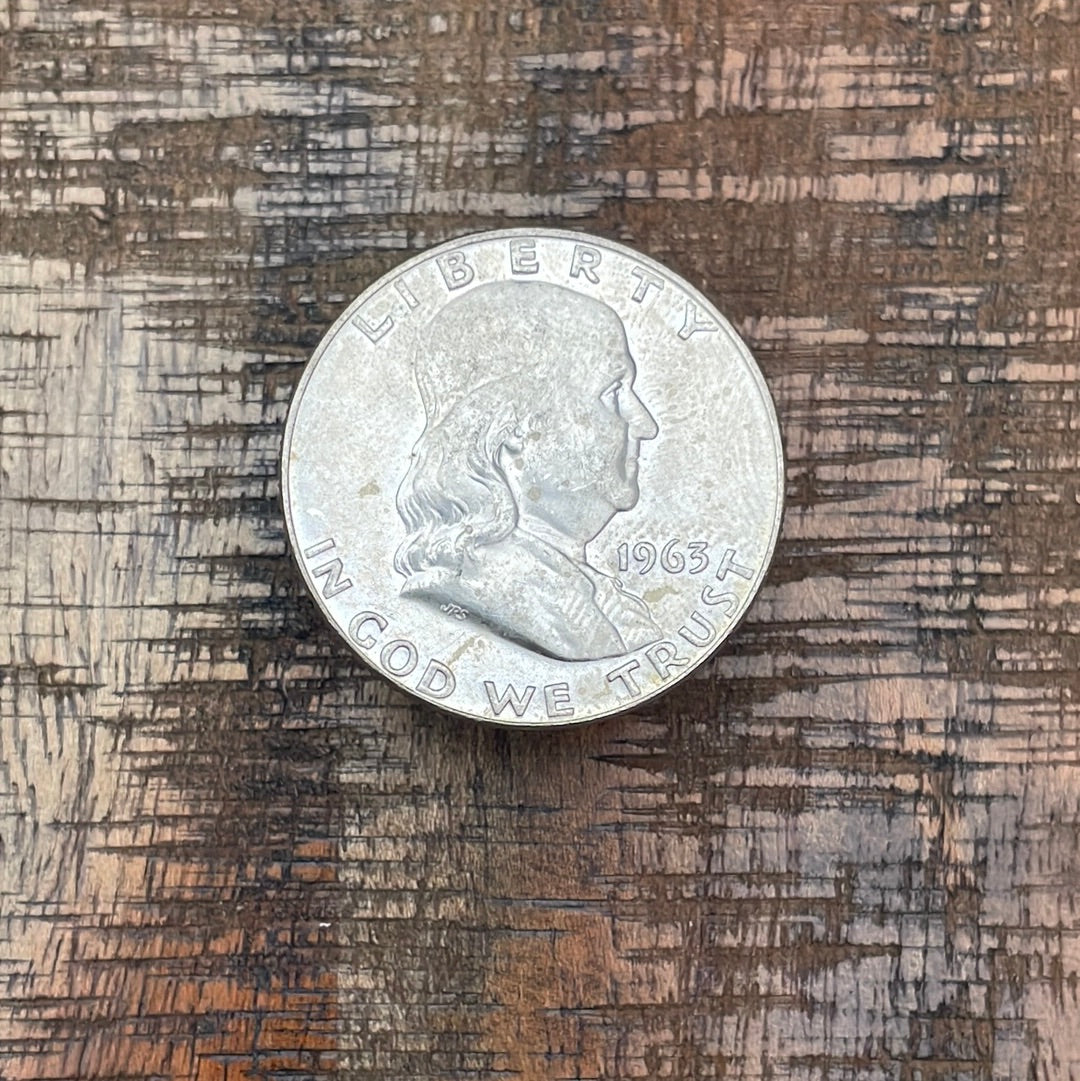 1963-D 50C US Franklin Half Dollar