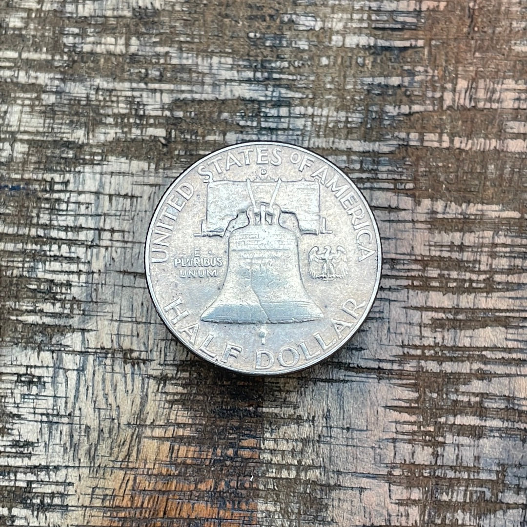1962-D 50C US Franklin Half Dollar