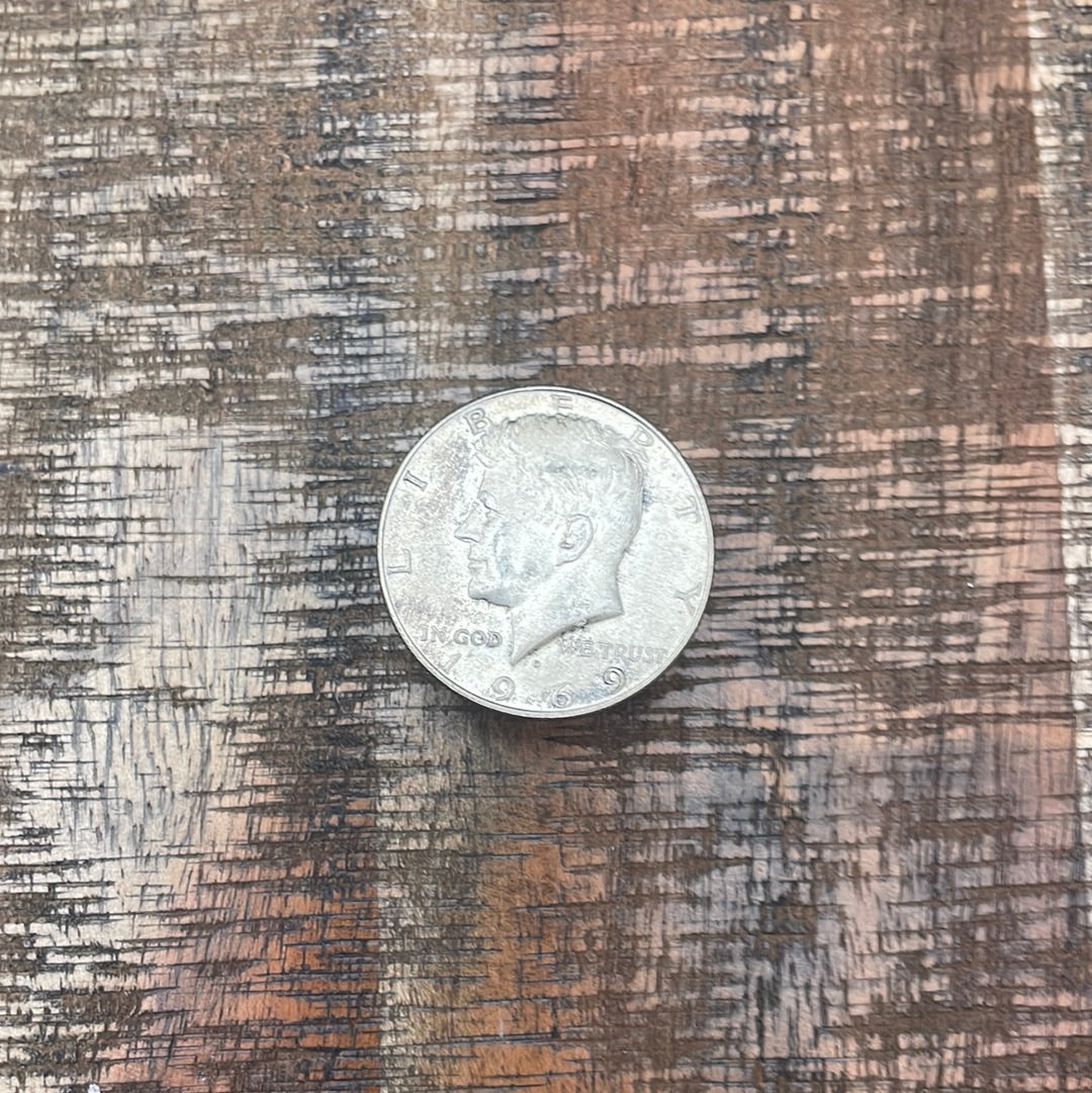 1969-D 50c Kennedy Half Dollar 40% Silver