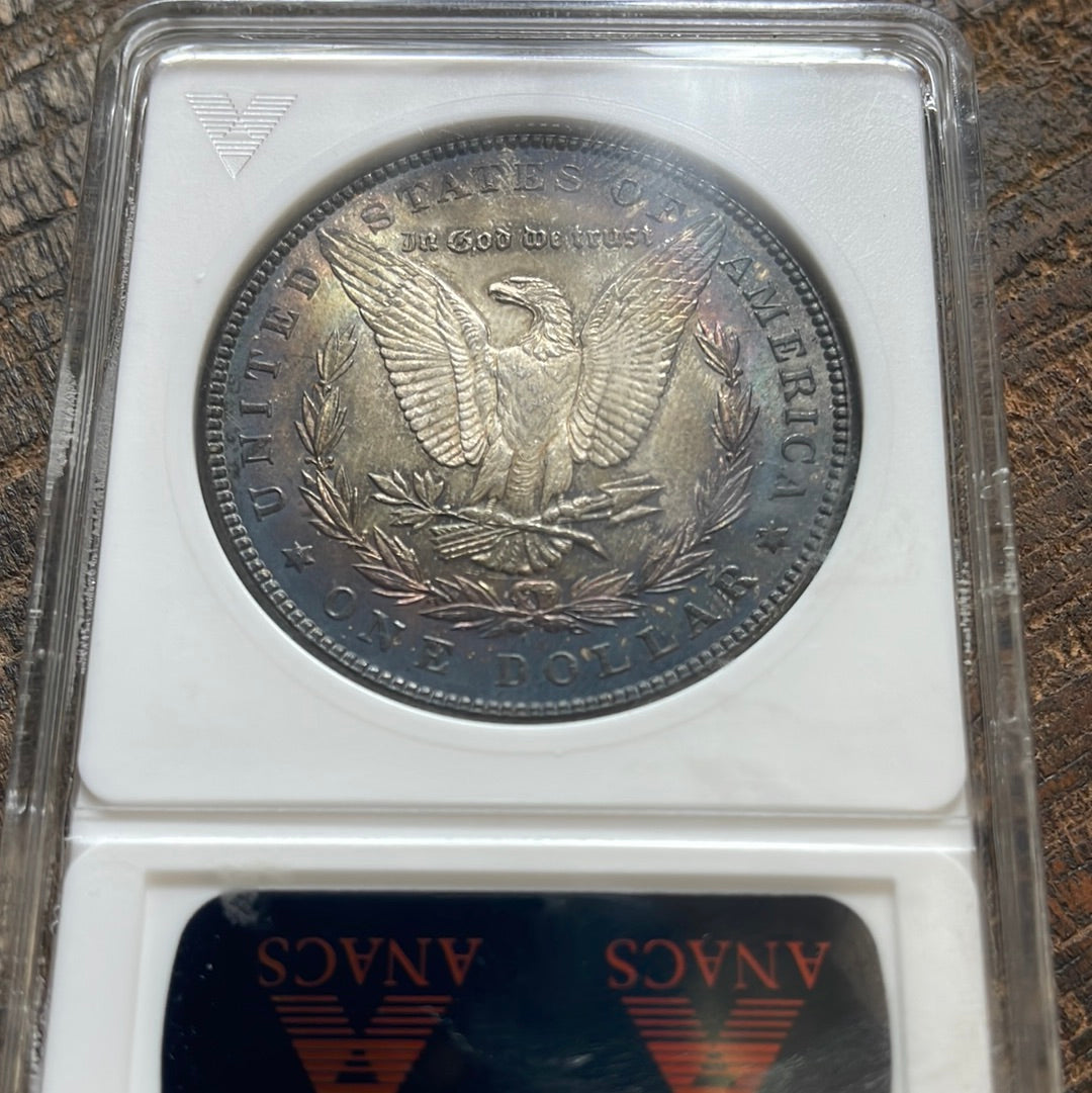 1886 $1 US Morgan Silver Dollar ANACS MS64