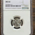 1942 US 10c Mercury Dime NGC MS66