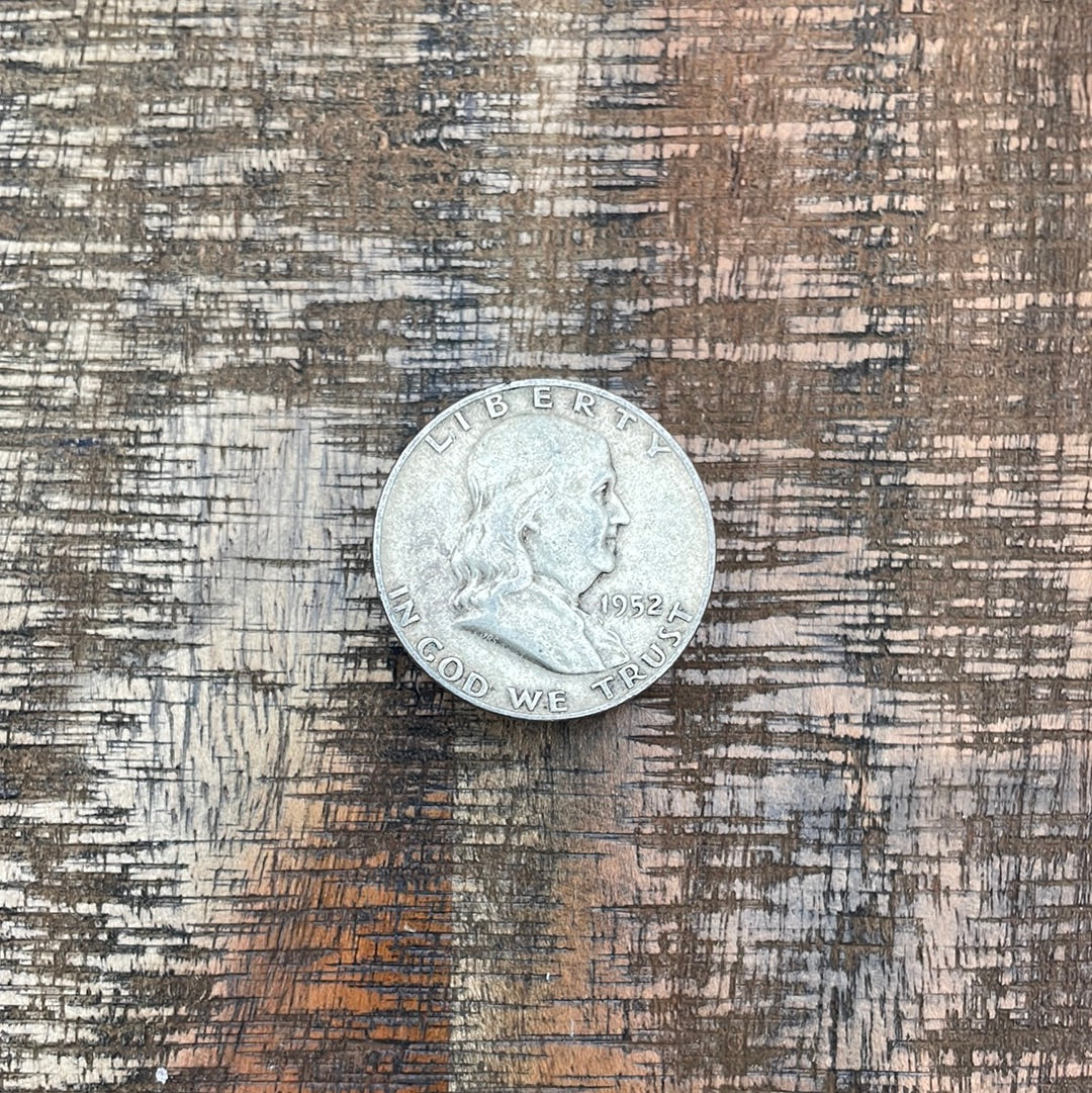 1952-D 50C US Franklin Half Dollar