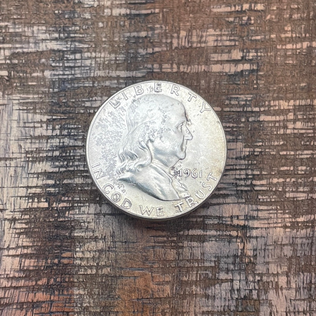 1961 50C US Franklin Half Dollar