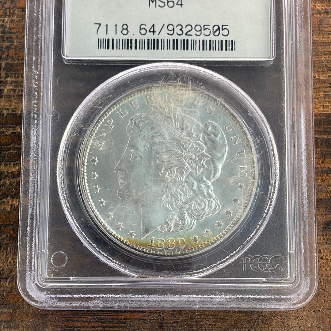 1880-S $1 US Morgan Silver Dollar PCGS MS64