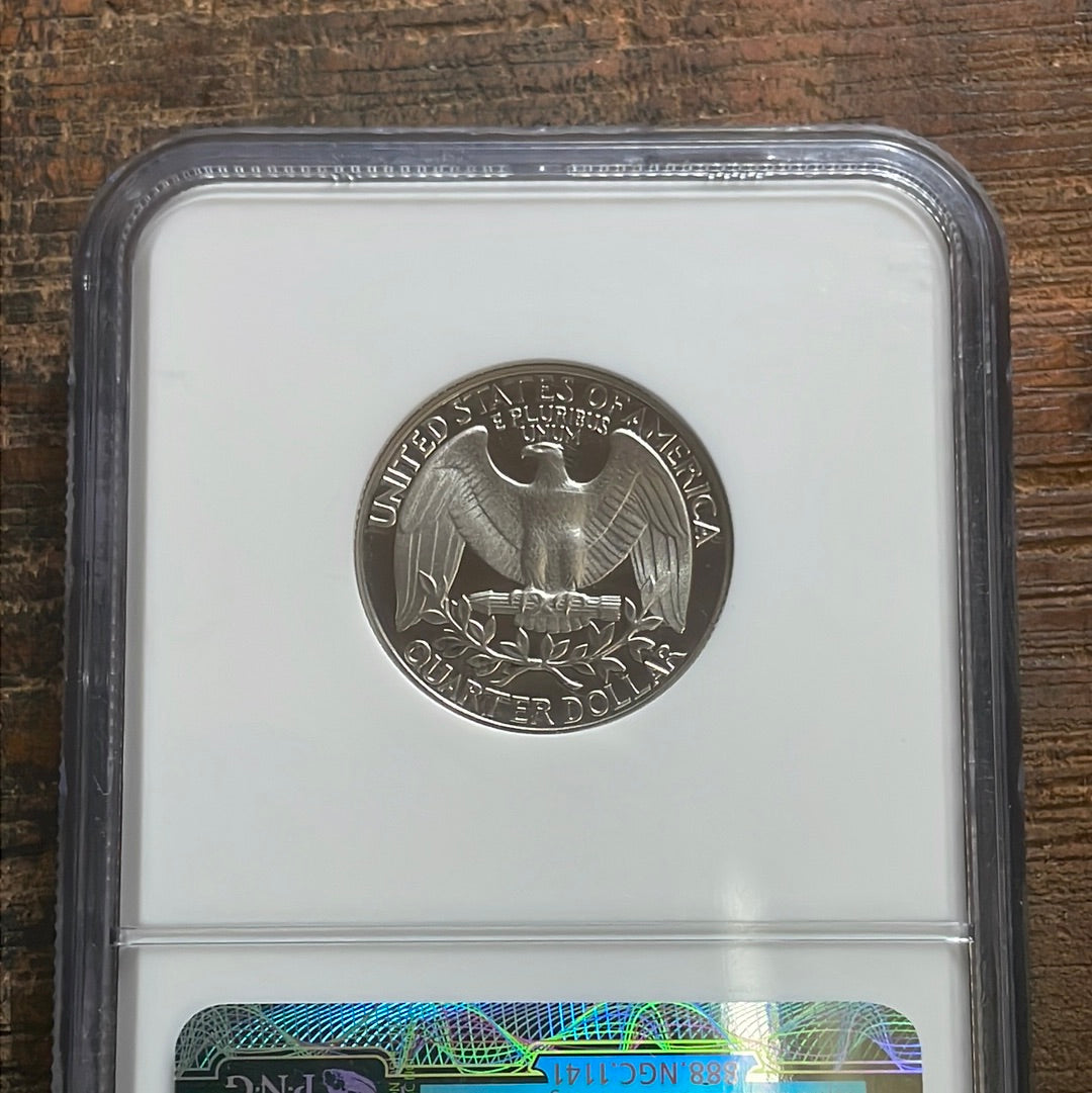 1990-S 25c US Washington Quarter NGC PF 69 Ultra Cameo