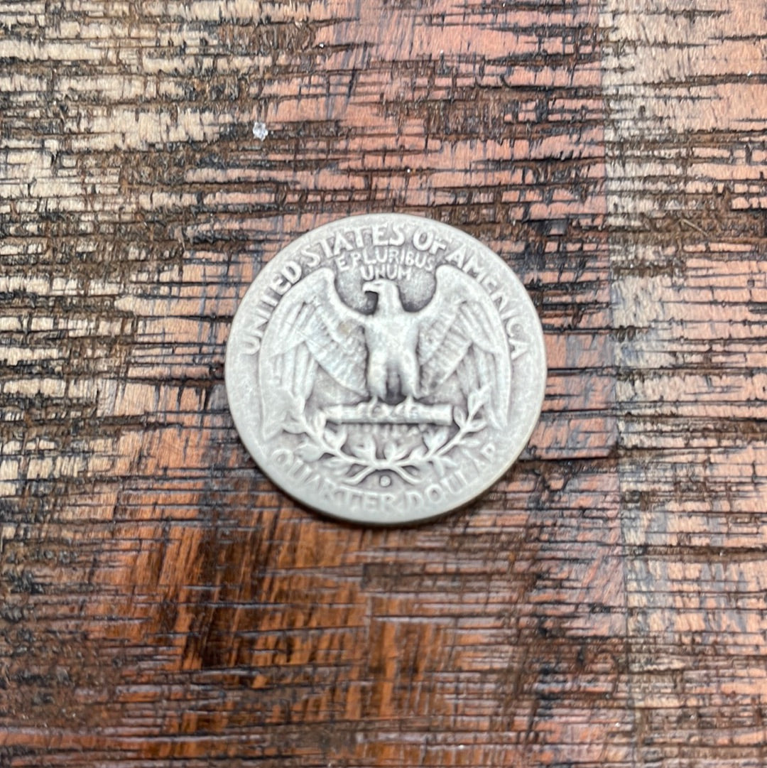 1950-D 25c US Washington Quarter