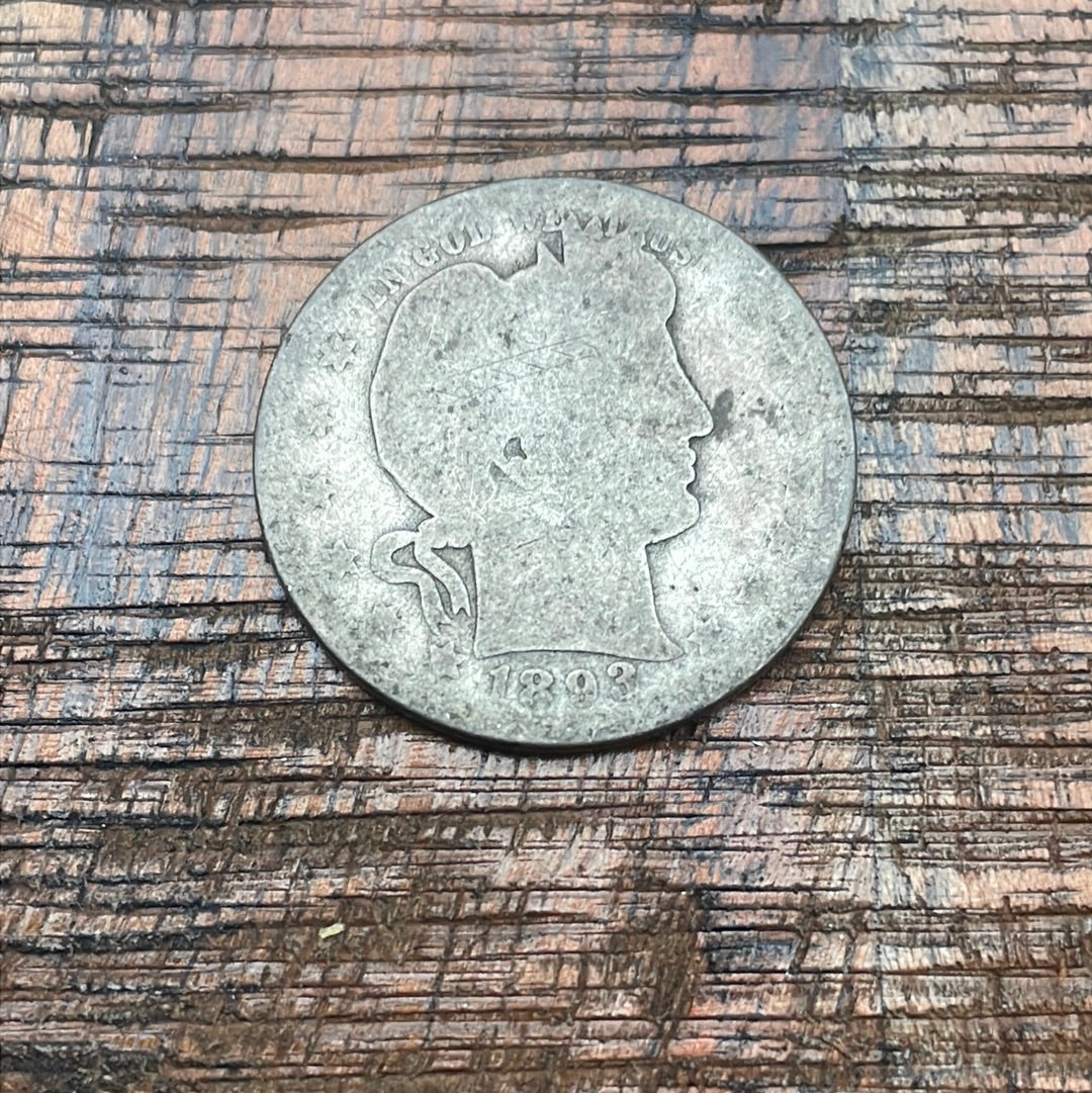 1893-O 25C US Barber Quarter