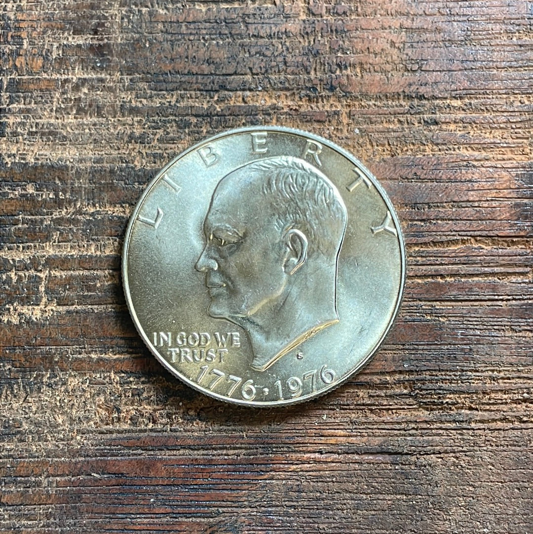 1976-S $1 US Bicentennial Eisenhower Dollar 40% Silver