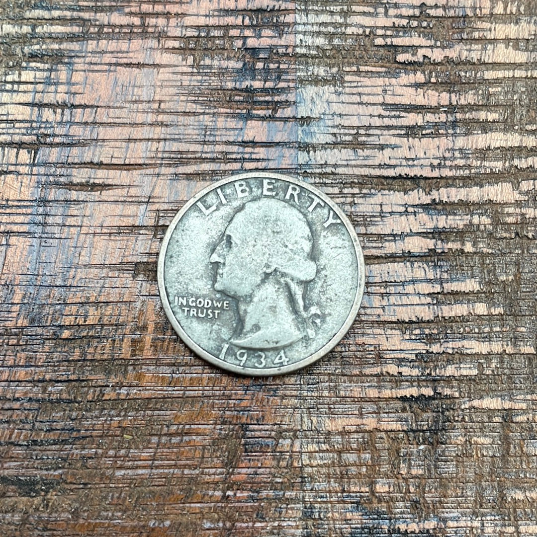 1934 25c US Washington Quarter